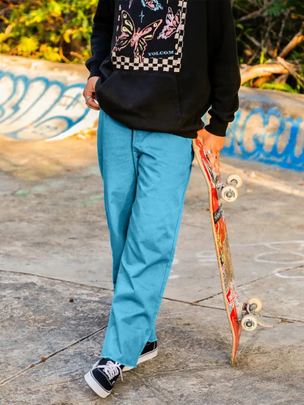 Thisthatthem Skate Pants - Harbor Blue sold by Volcom