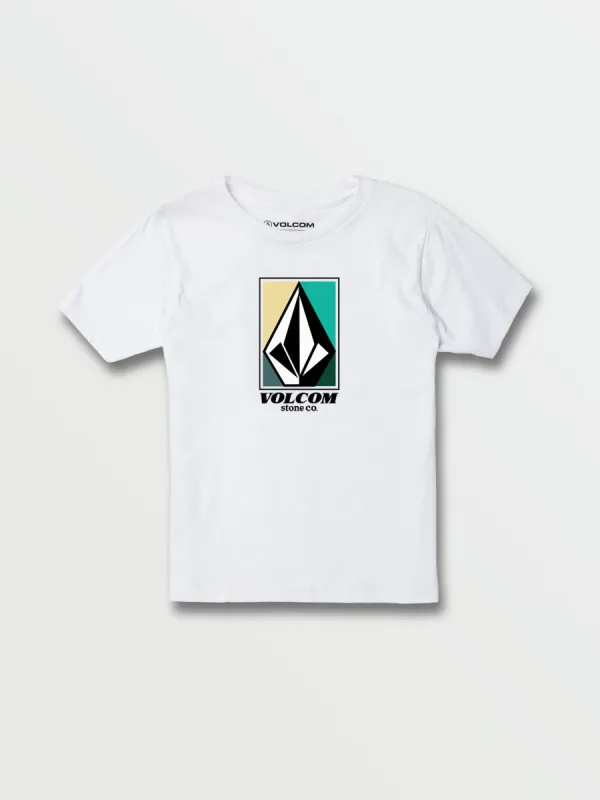 Little Boys Four Up Short Sleeve Tee - White sold by Volcom