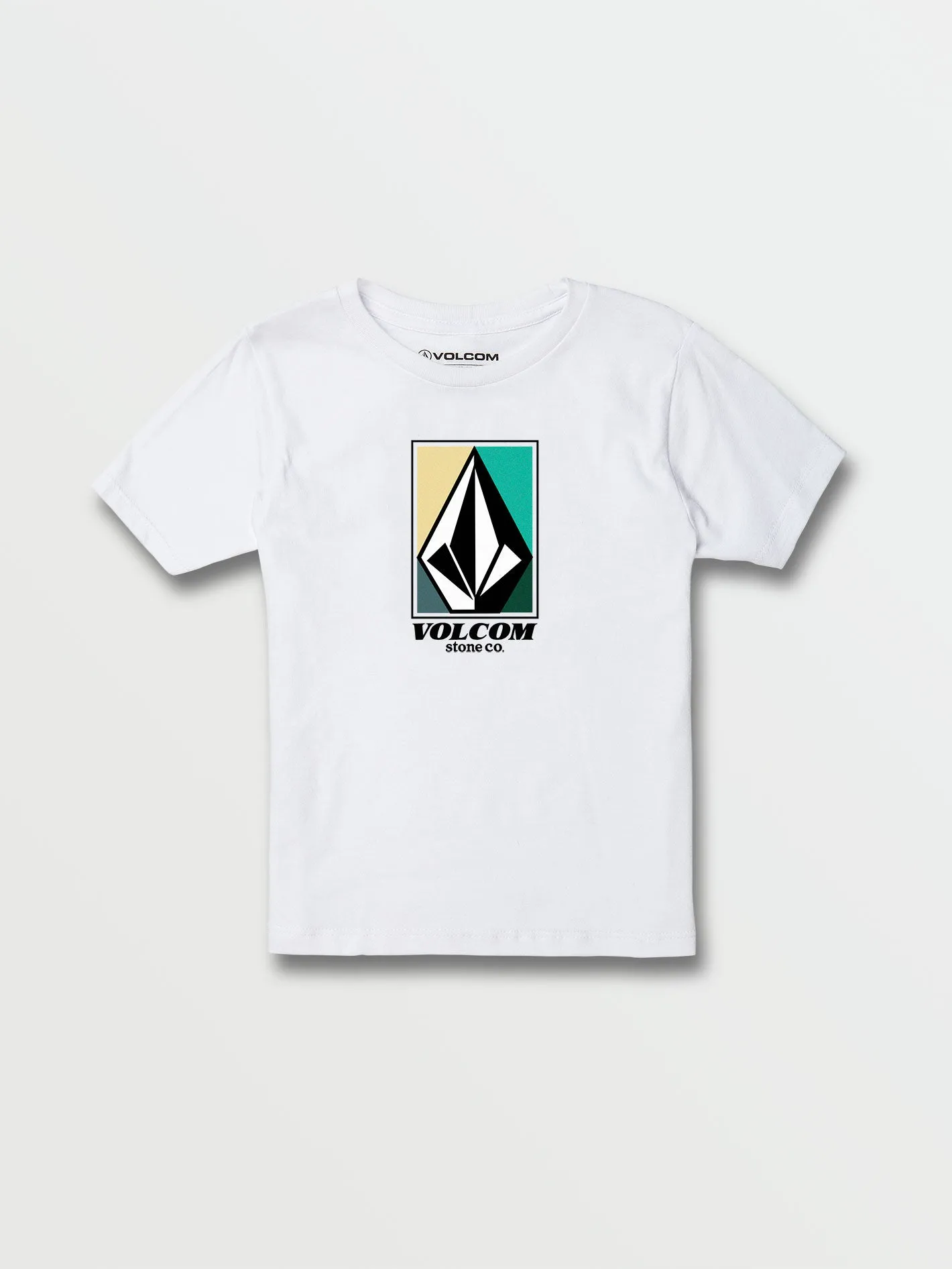 Little Boys Four Up Short Sleeve Tee - White sold by Volcom