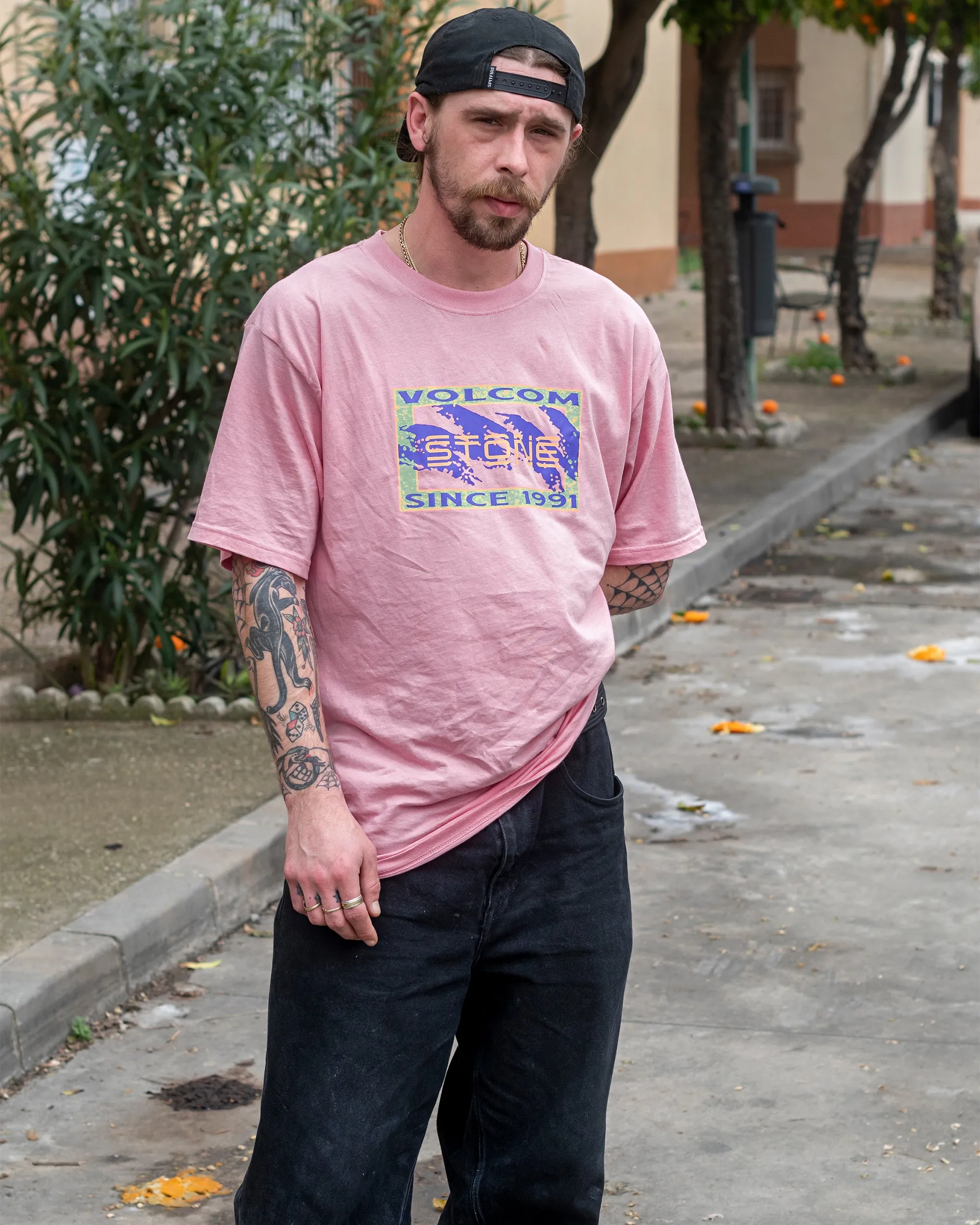 Finna Short Sleeve Tee - Misty Rose sold by Volcom product image thumbnail 2