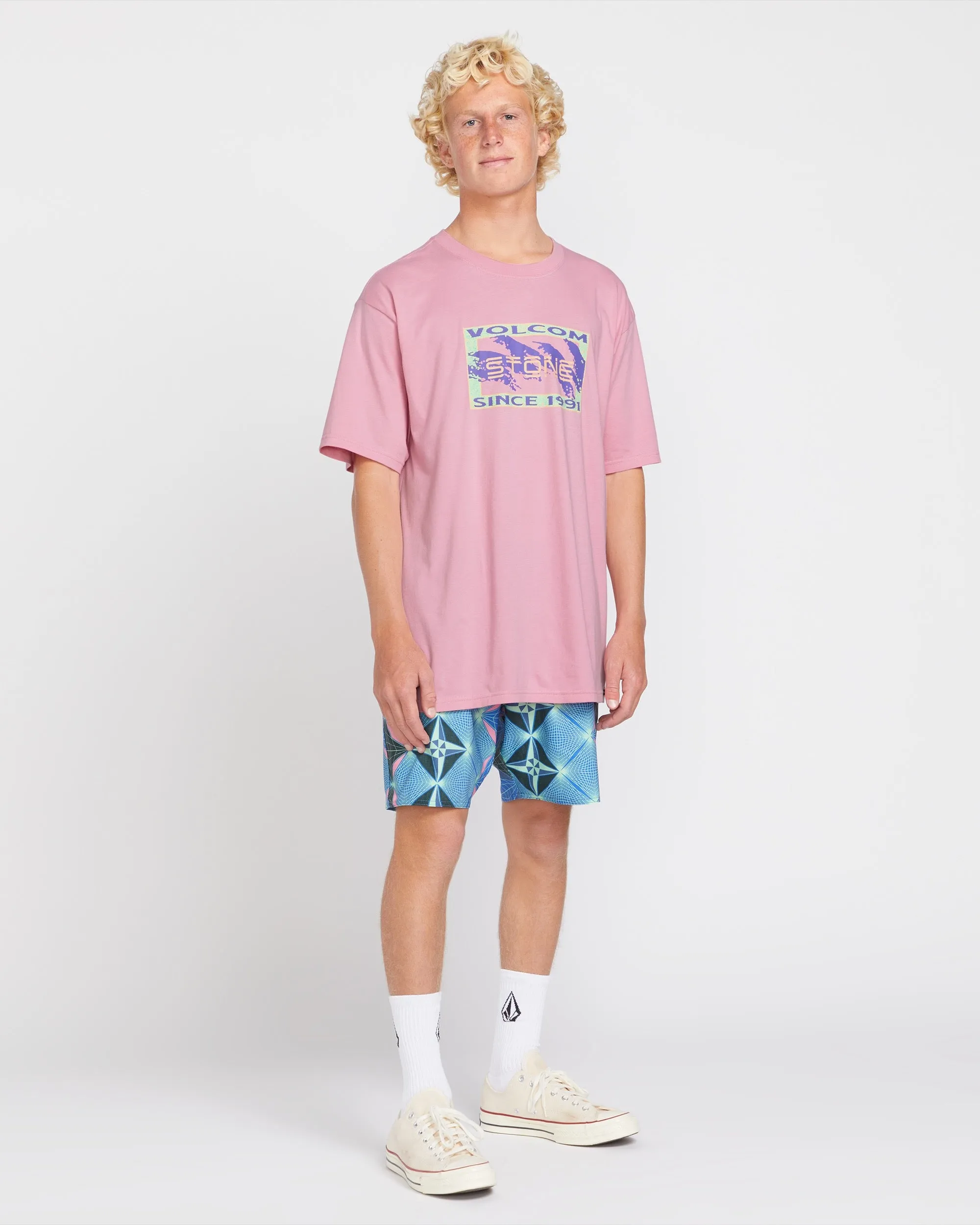 Finna Short Sleeve Tee - Misty Rose sold by Volcom product image thumbnail 5