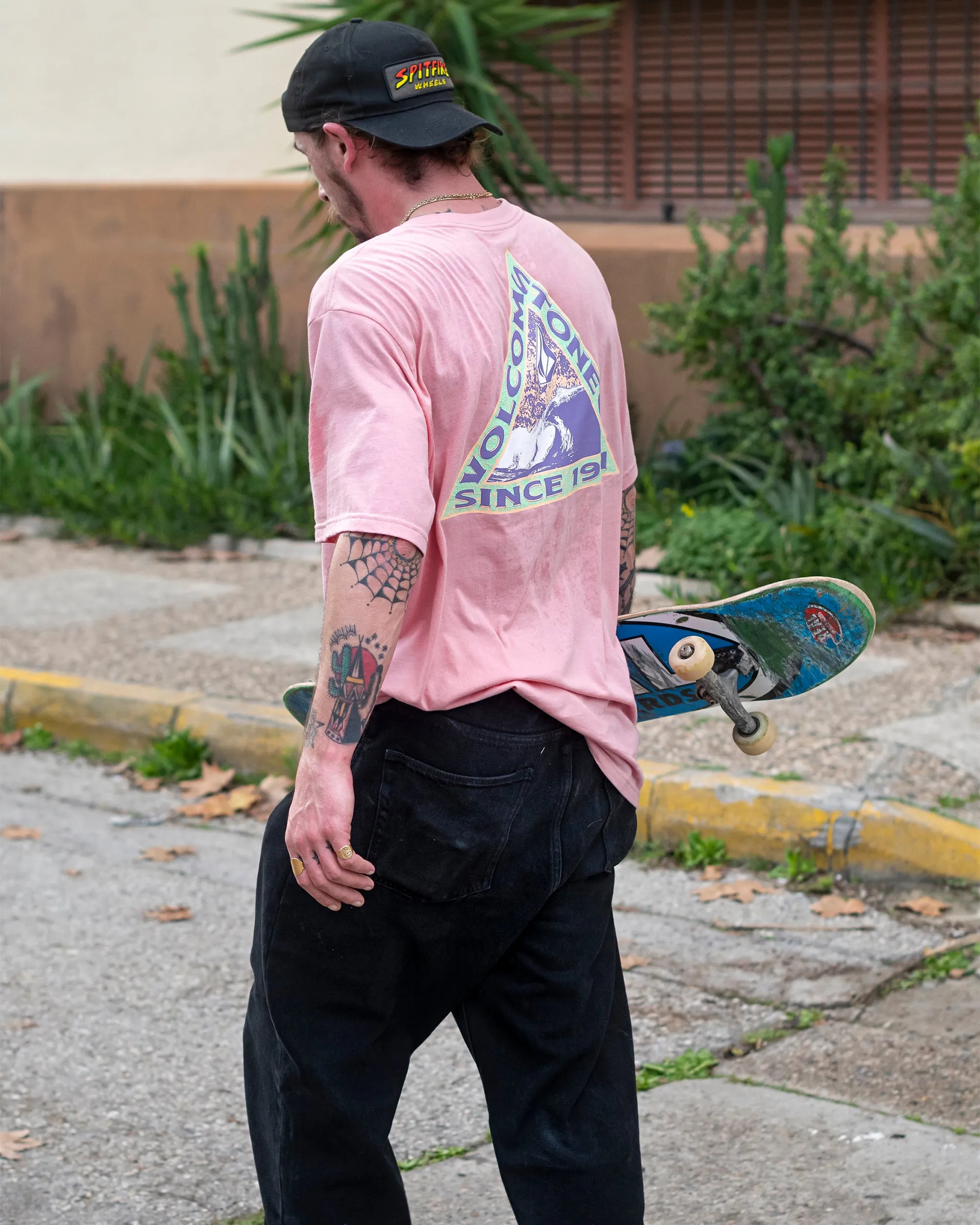 Finna Short Sleeve Tee - Misty Rose sold by Volcom