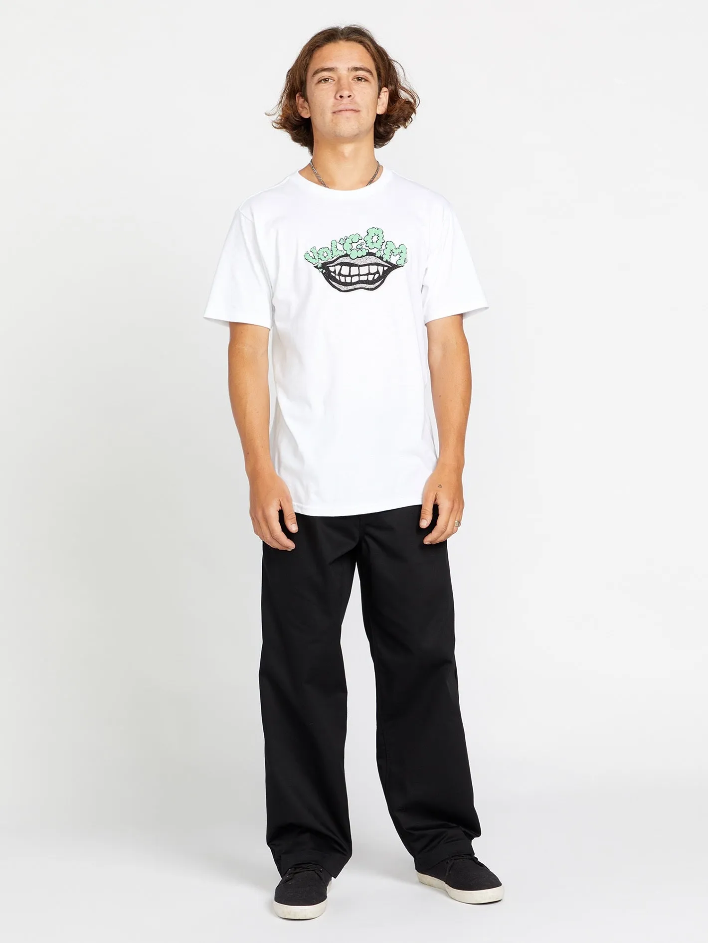 Evil Grin Short Sleeve Tee - White sold by Volcom product image thumbnail 5
