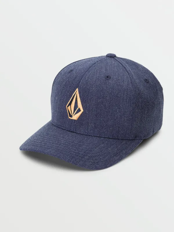 Full Stone Heather Flexfit Hat - Navy Heather sold by Volcom
