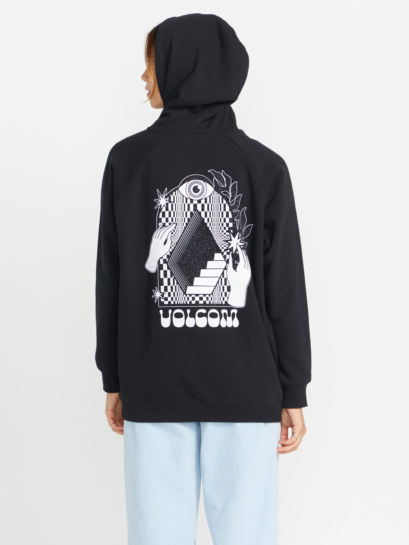 Truly Stoked Boyfriend Hoodie - Black sold by Volcom product image thumbnail 2