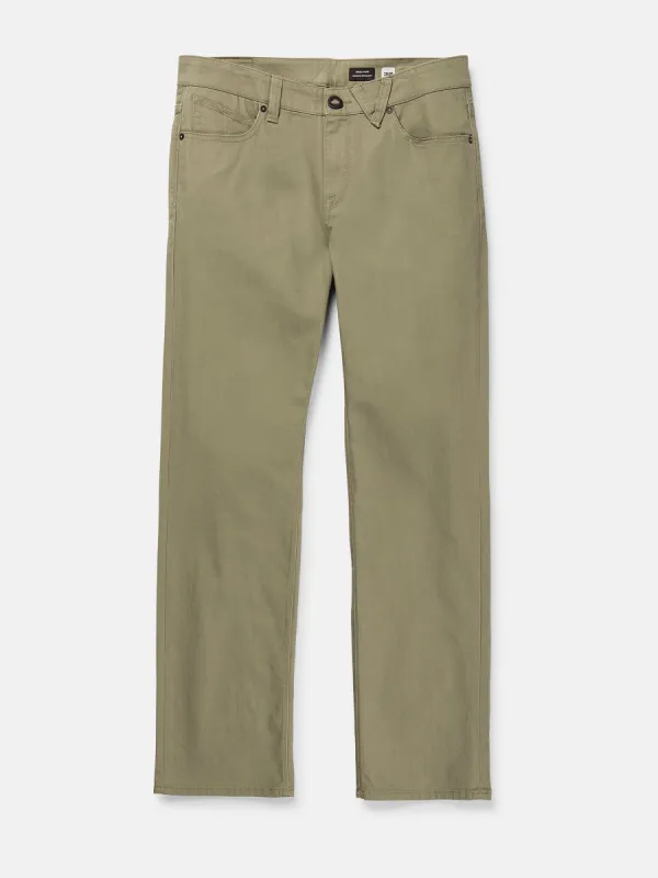 Solver 5 Pocket Slub Pants - Thyme Green sold by Volcom