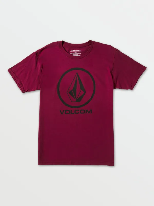 Circle Short Sleeve Tee - Burgundy sold by Volcom