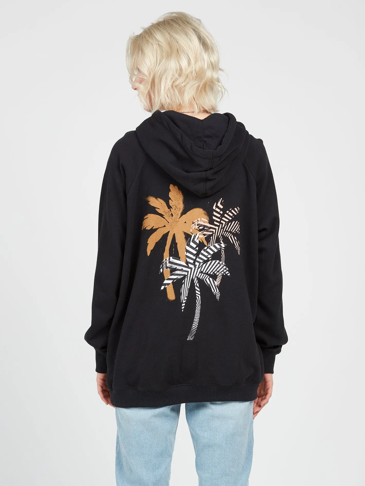 Truly Stoked Boyfriend Hoodie - Black sold by Volcom