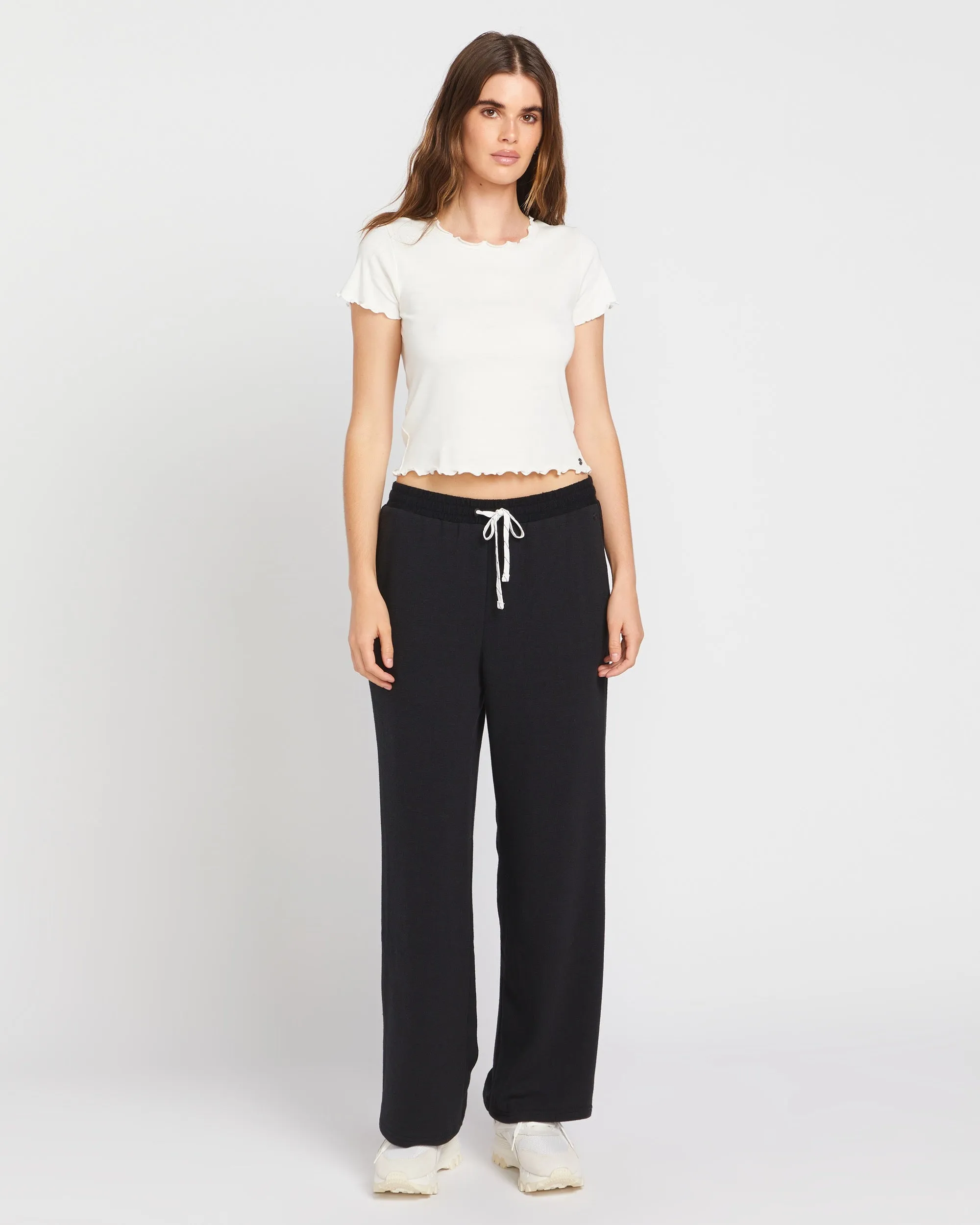 Lived in Lounge Frenchie Pants - Black sold by Volcom
