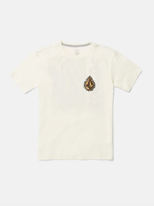 Big Boys Flamed Short Sleeve Tee - Off White sold by Volcom