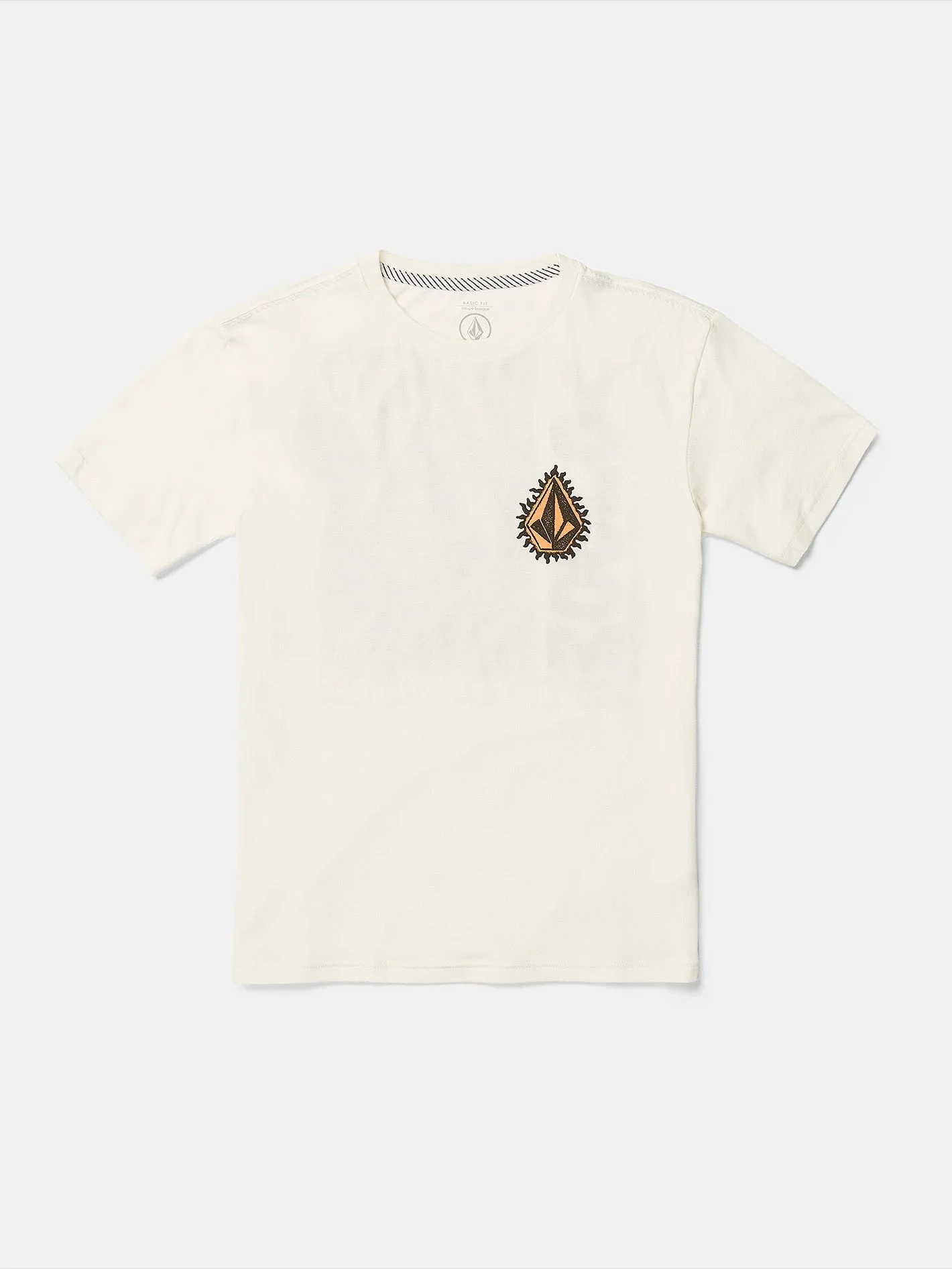 Big Boys Flamed Short Sleeve Tee - Off White sold by Volcom
