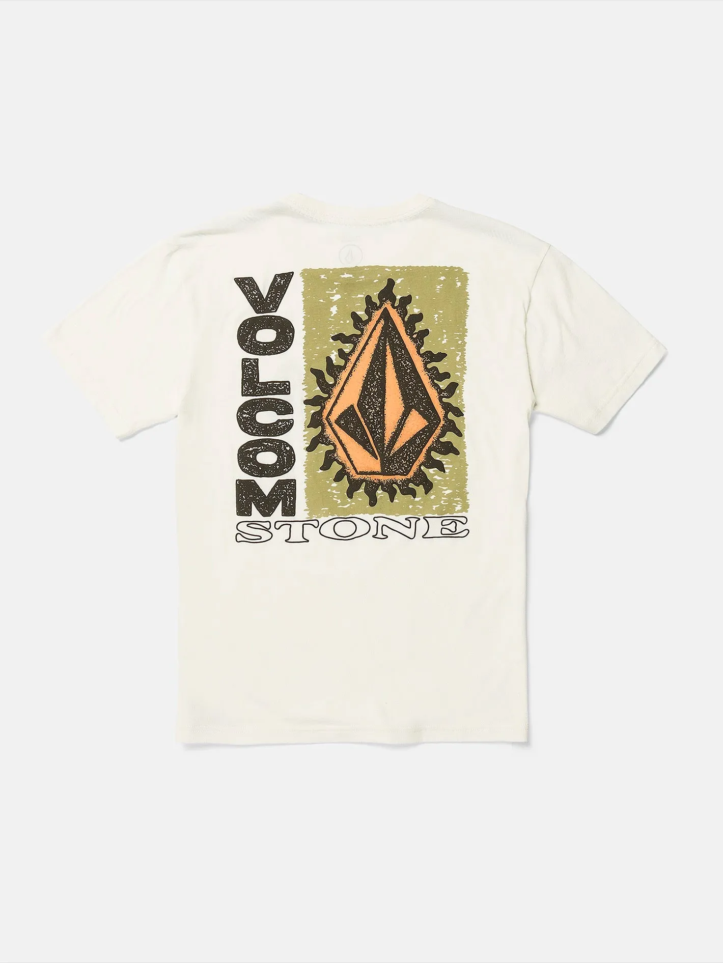 Big Boys Flamed Short Sleeve Tee - Off White sold by Volcom product image thumbnail 2