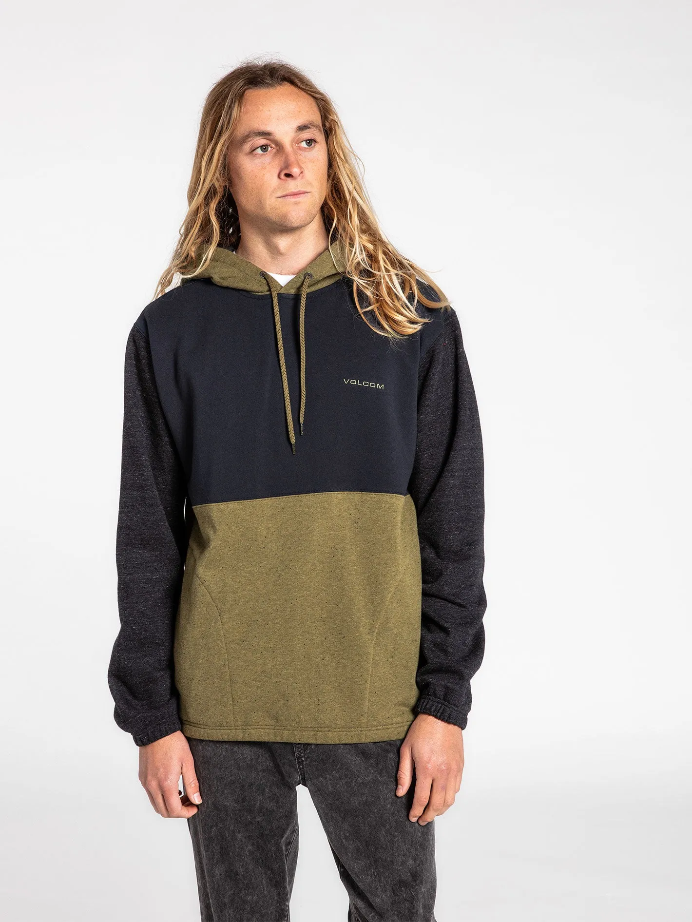 Volcom Division Pullover Hoodie - Martini Olive sold by Volcom