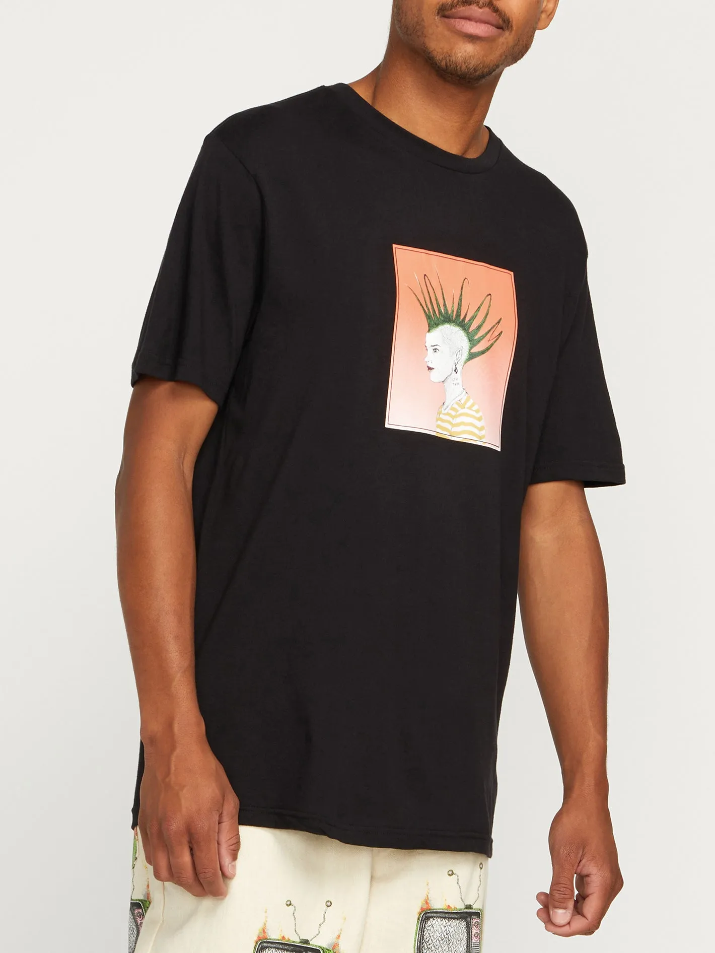 Featured Artist Justin Hager Hagerhawk Short Sleeve Tee - Black sold by Volcom product image thumbnail 2