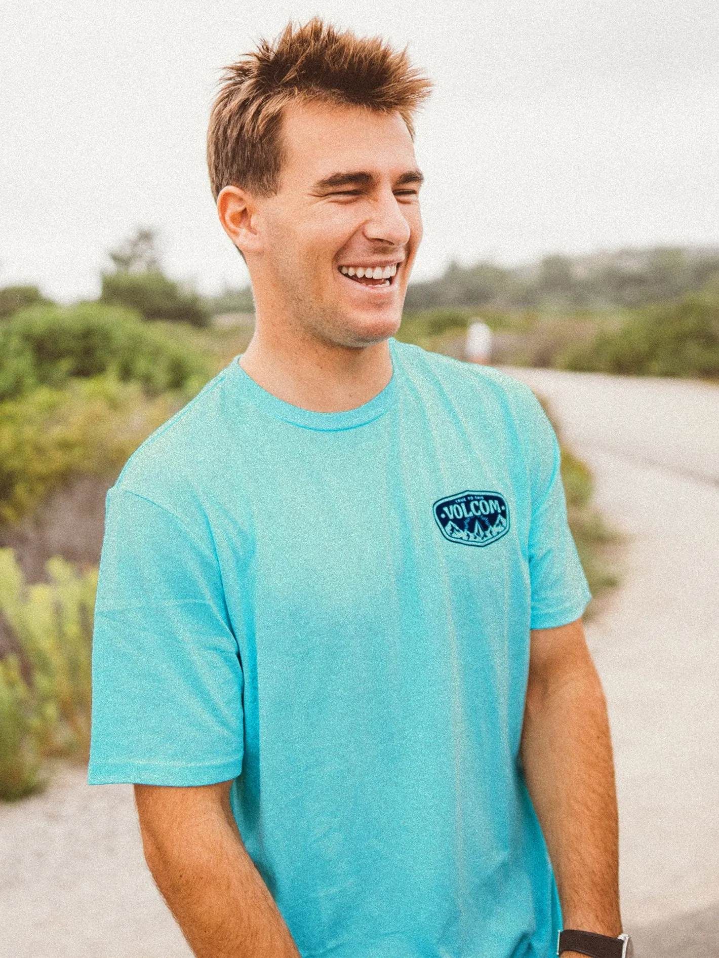 Mountainside Tech Short Sleeve Tee - Neon Blue sold by Volcom product image thumbnail 2