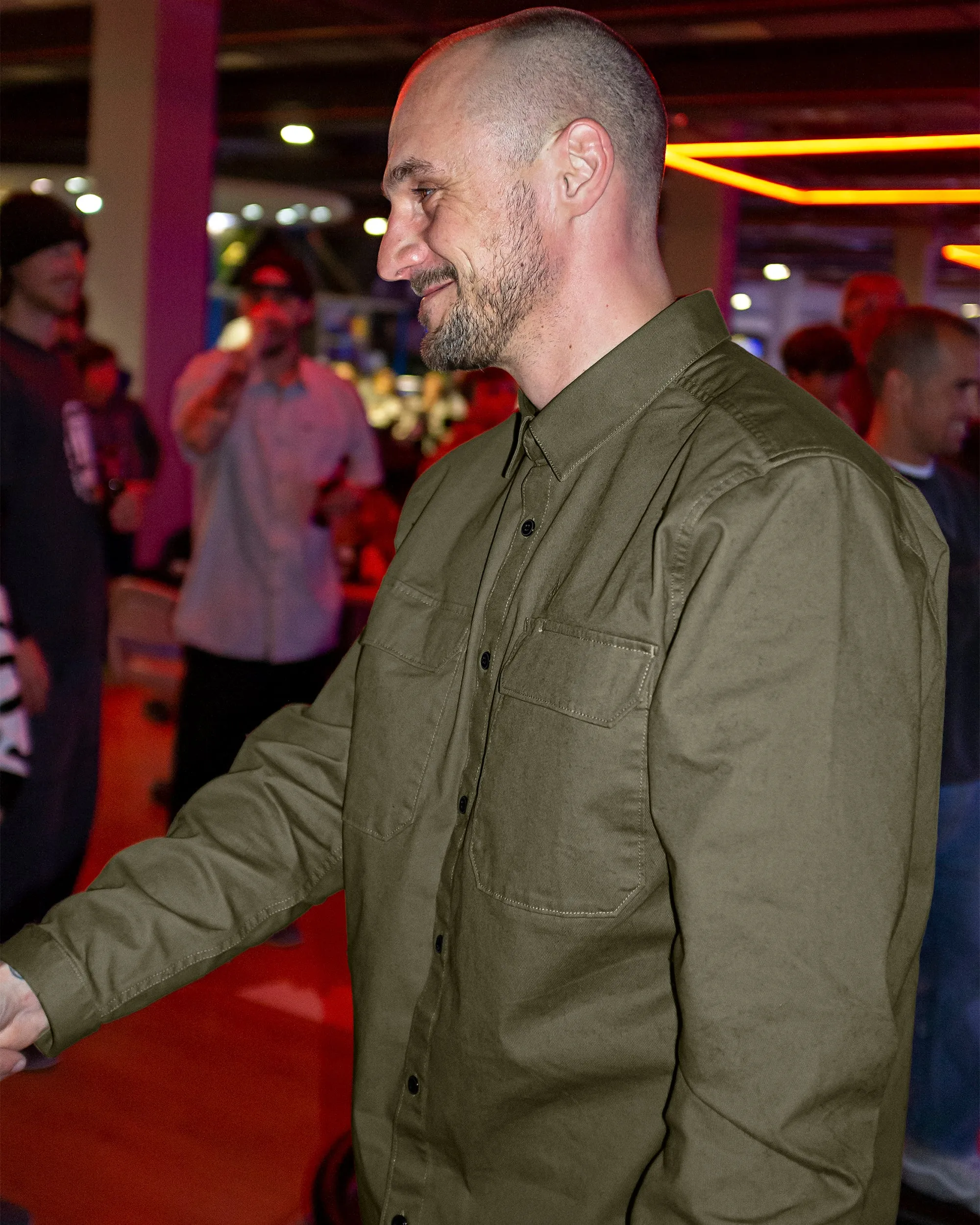 Caden Solid Long Sleeve Shirt - Winter Moss sold by Volcom