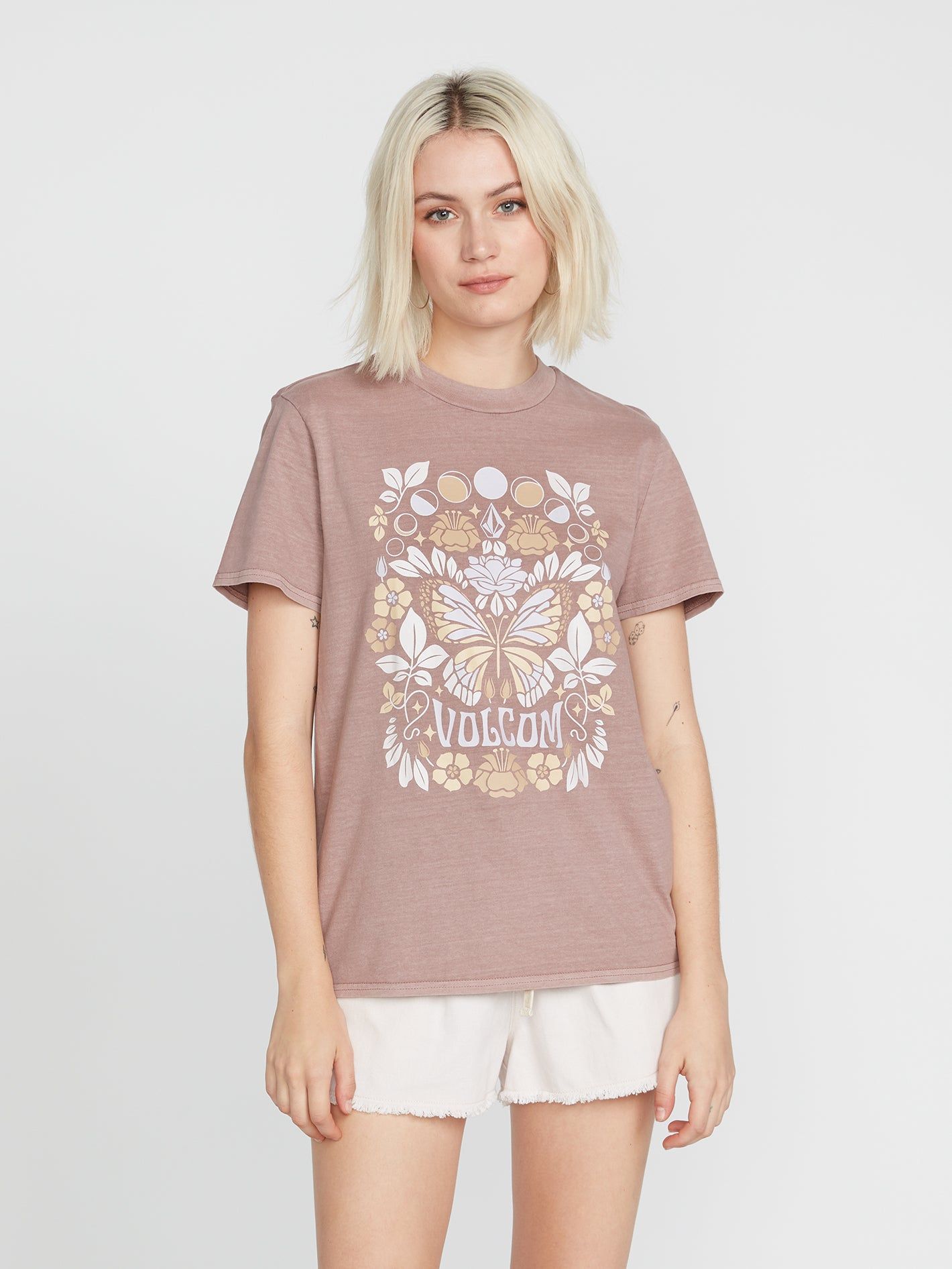 Lock It Up Short Sleeve Tee - Raisin sold by Volcom product image thumbnail 3