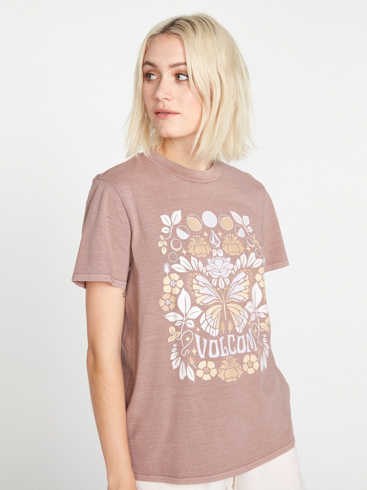Lock It Up Short Sleeve Tee - Raisin sold by Volcom