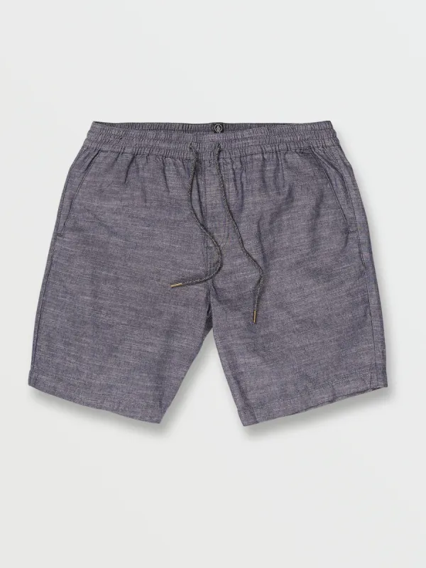 Frickin Mix Elastic Waist Shorts - Blue sold by Volcom