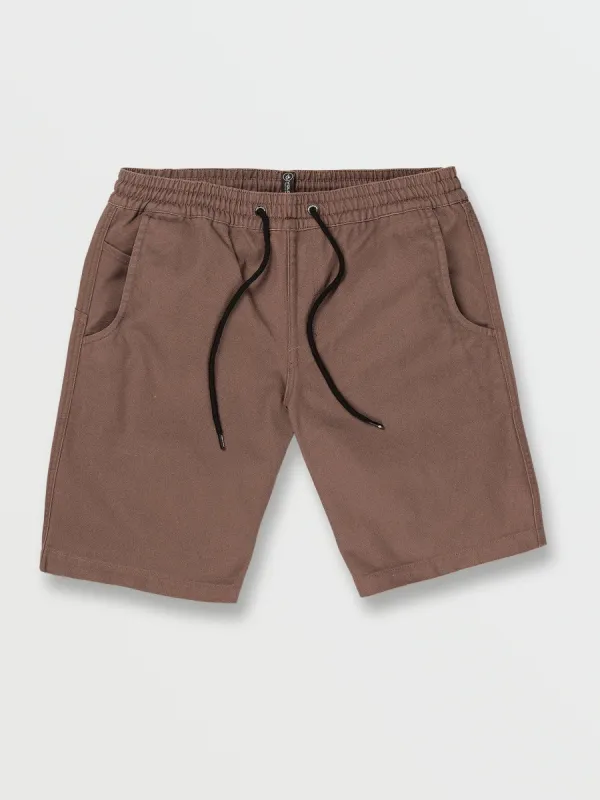 Rainer Elastic Waist Shorts - Doeskin sold by Volcom