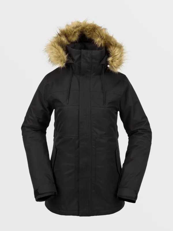 Womens Fawn Insulated Jacket - Black sold by Volcom