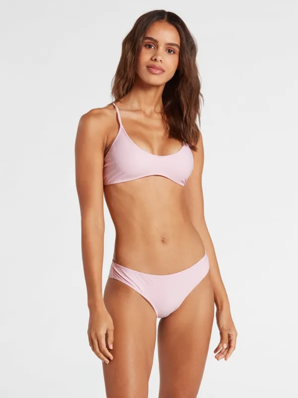 Simply Solid Cheekini Bikini Bottom - Blush Pink sold by Volcom