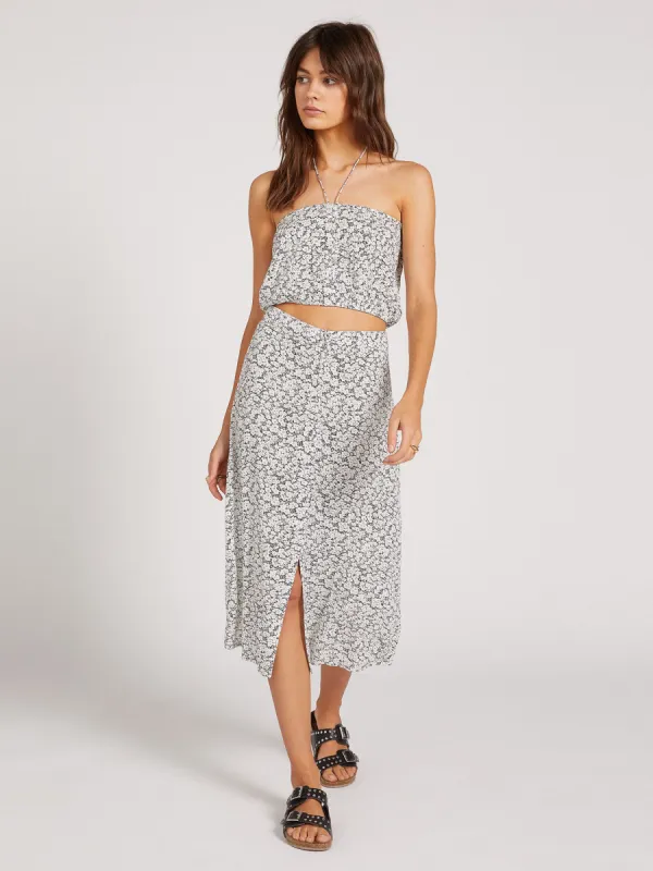 Bae Bae Doll Midi Skirt - Black White sold by Volcom