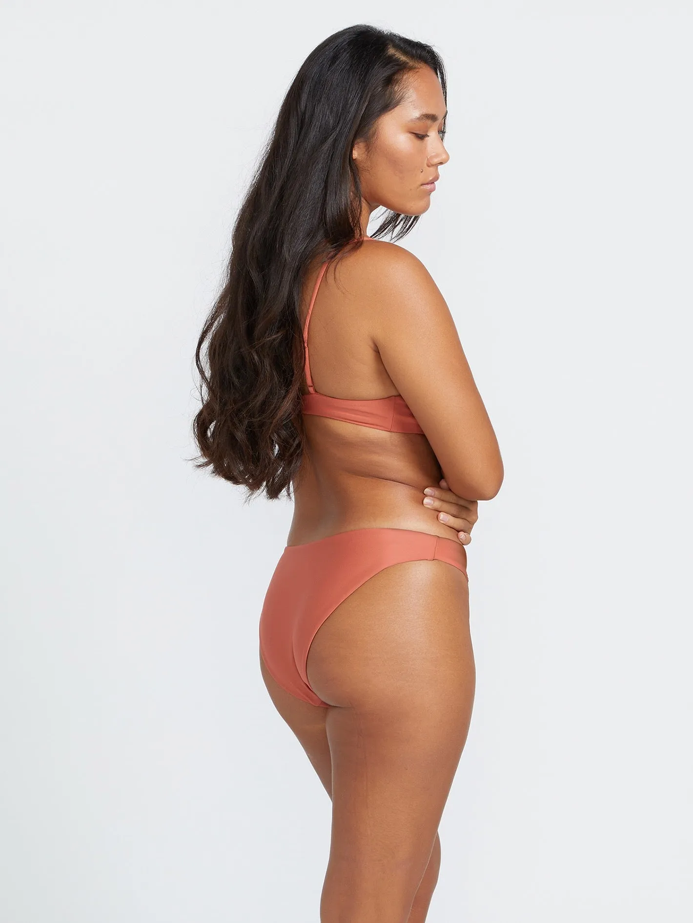 Simply Seamless Full Bikini Bottom - Rosewood sold by Volcom