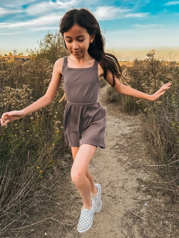 Girls Island Bopper Romper - Slate Grey made by Volcom