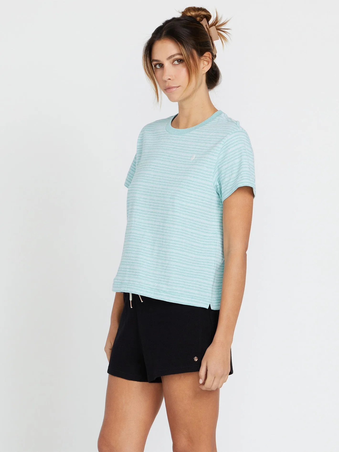 Halite Stripe Short Sleeve Shirt - Aqua sold by Volcom product image thumbnail 5