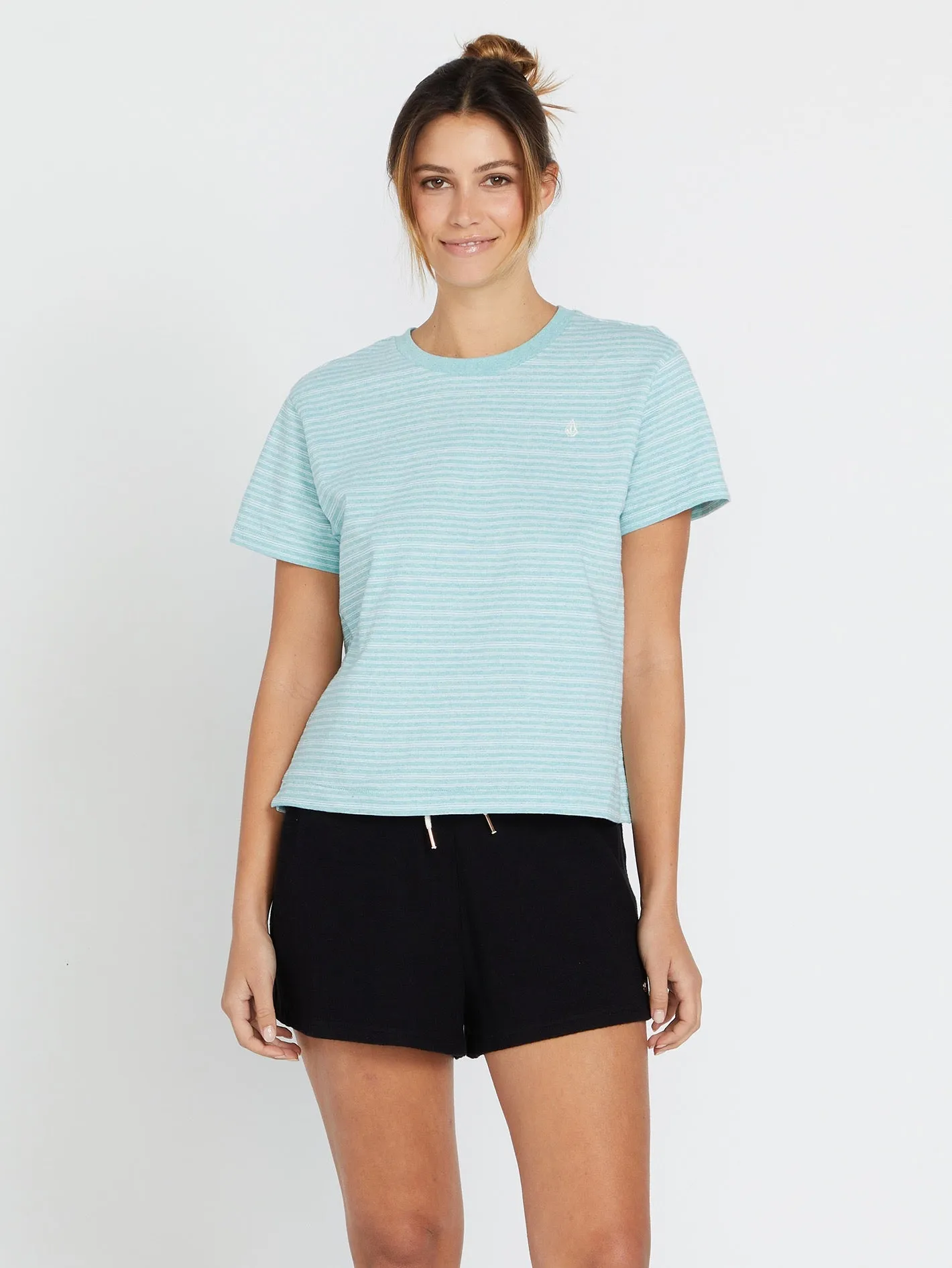 Halite Stripe Short Sleeve Shirt - Aqua sold by Volcom product image thumbnail 2