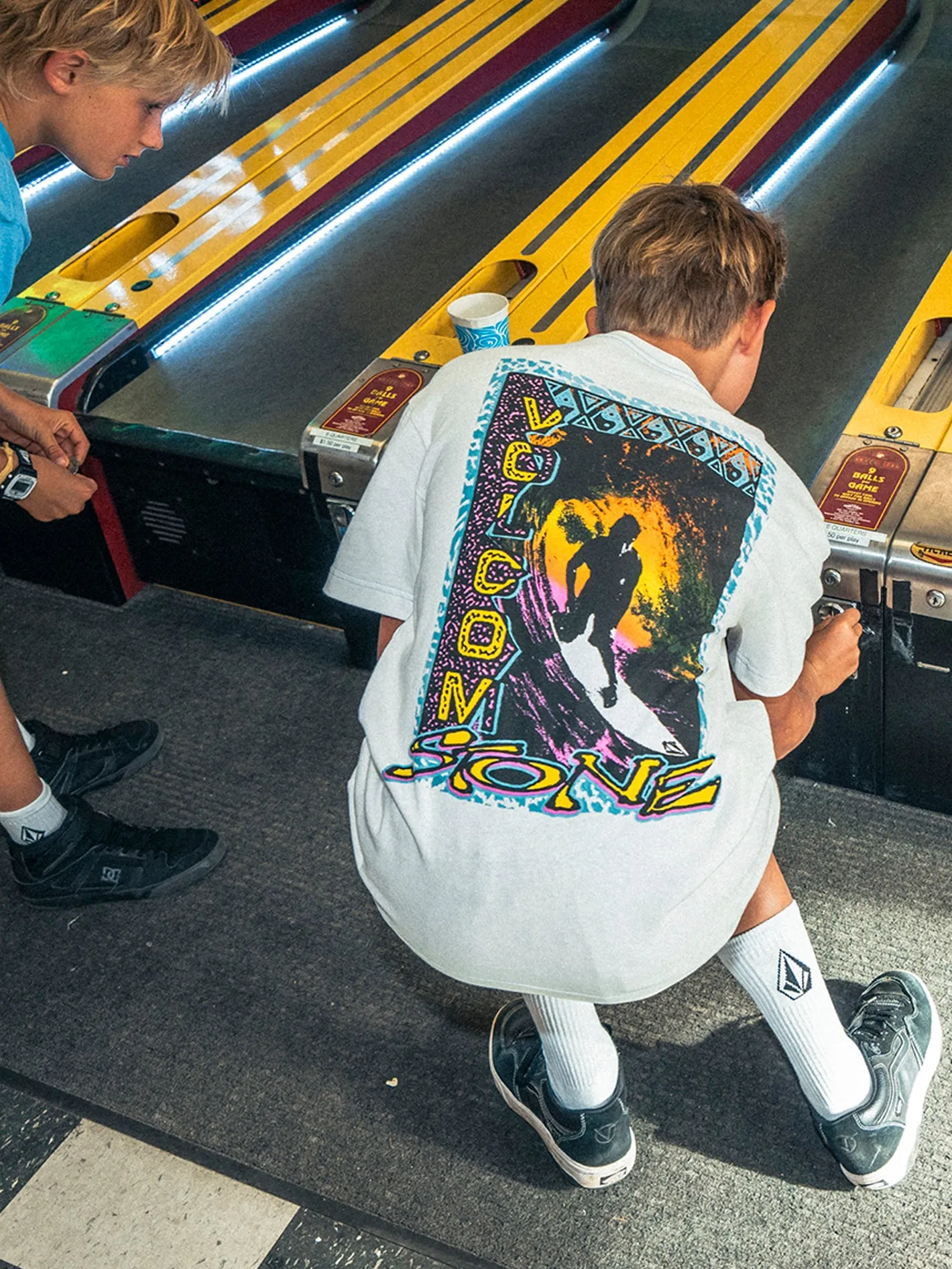 Big Boys Sea Punk Short Sleeve Tee - Off White sold by Volcom
