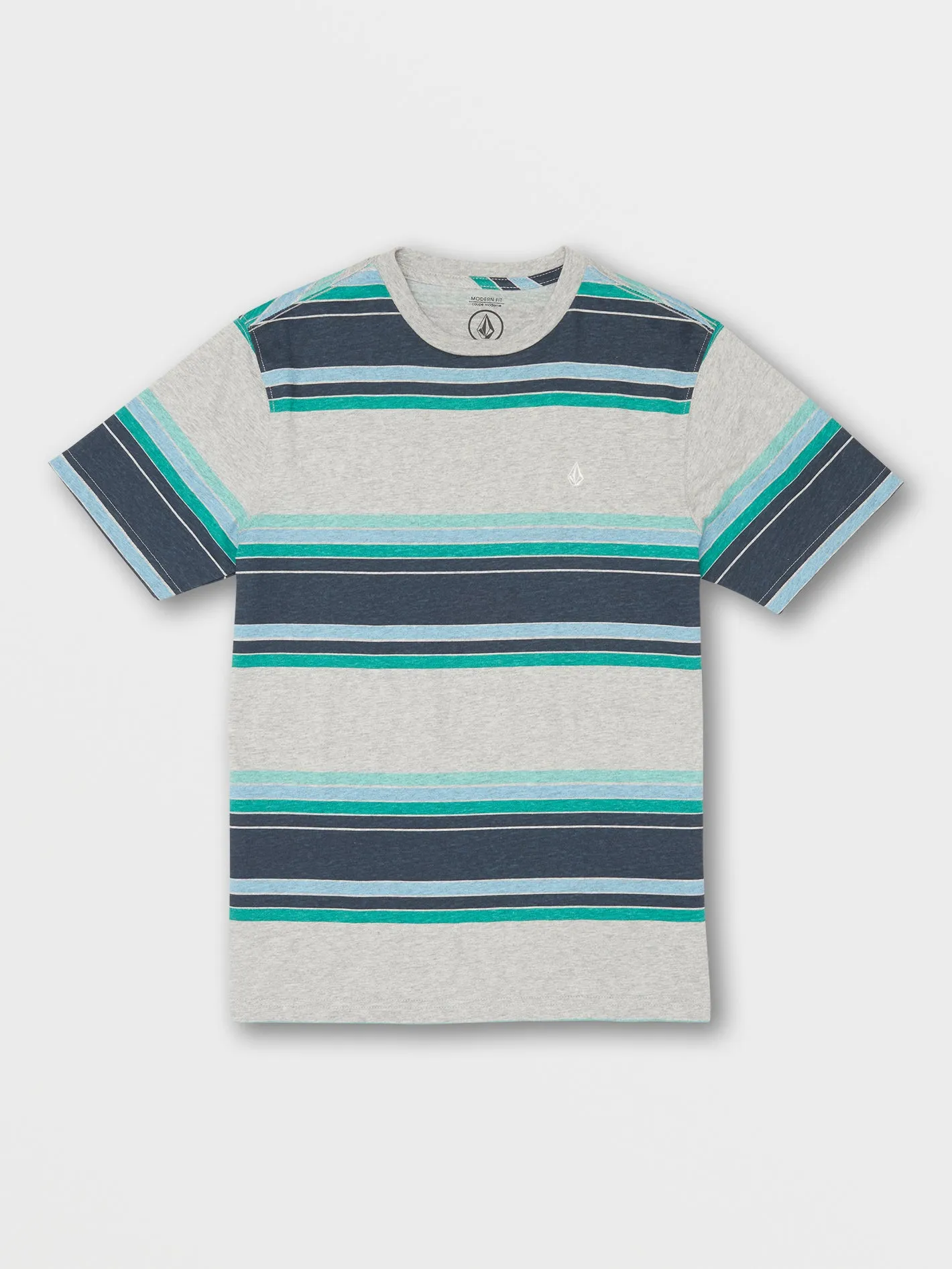 Big Boys Sandstone Crew Short Sleeve Shirt - Grey sold by Volcom product image thumbnail 2