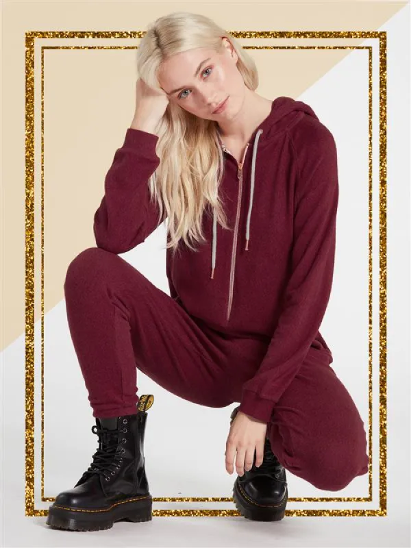Lived In Lounge Onesie - Bark Brown sold by Volcom