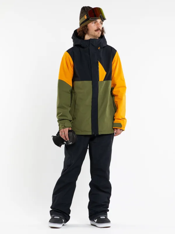 Mens L Insulated Gore-Tex Jacket - Gold sold by Volcom