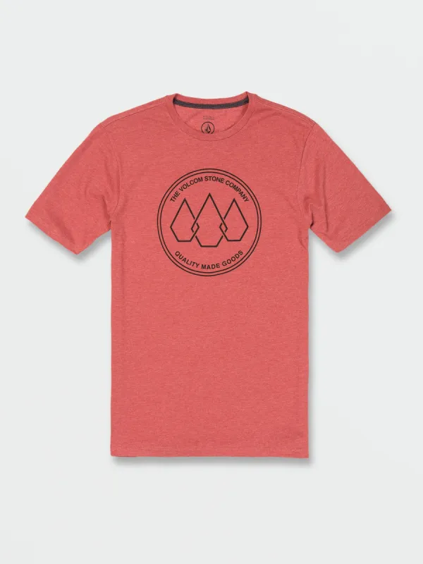 Stone Link Short Sleeve Tee - Cherrywood Heather sold by Volcom