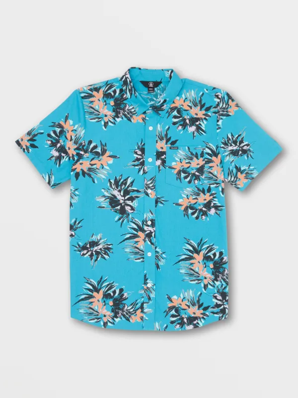 Warbler Short Sleeve Shirt - Blue Combo sold by Volcom