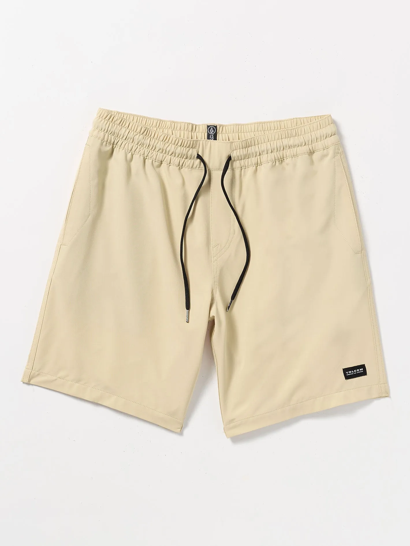 Stones Hybrid Elastic Waist Short 18" - Sand sold by Volcom