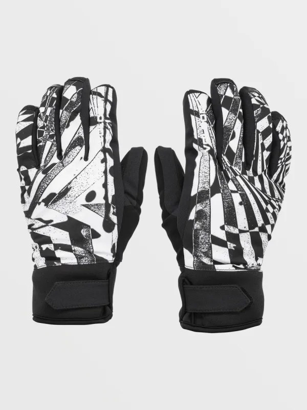 Mens V.Co Nyle Gloves - Black White sold by Volcom