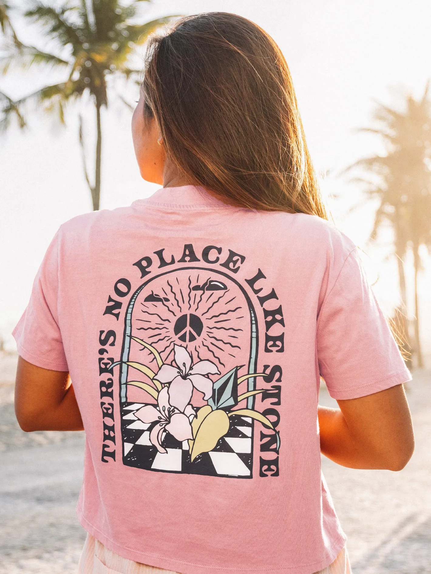 Pocket Dial Tee - Desert Pink sold by Volcom