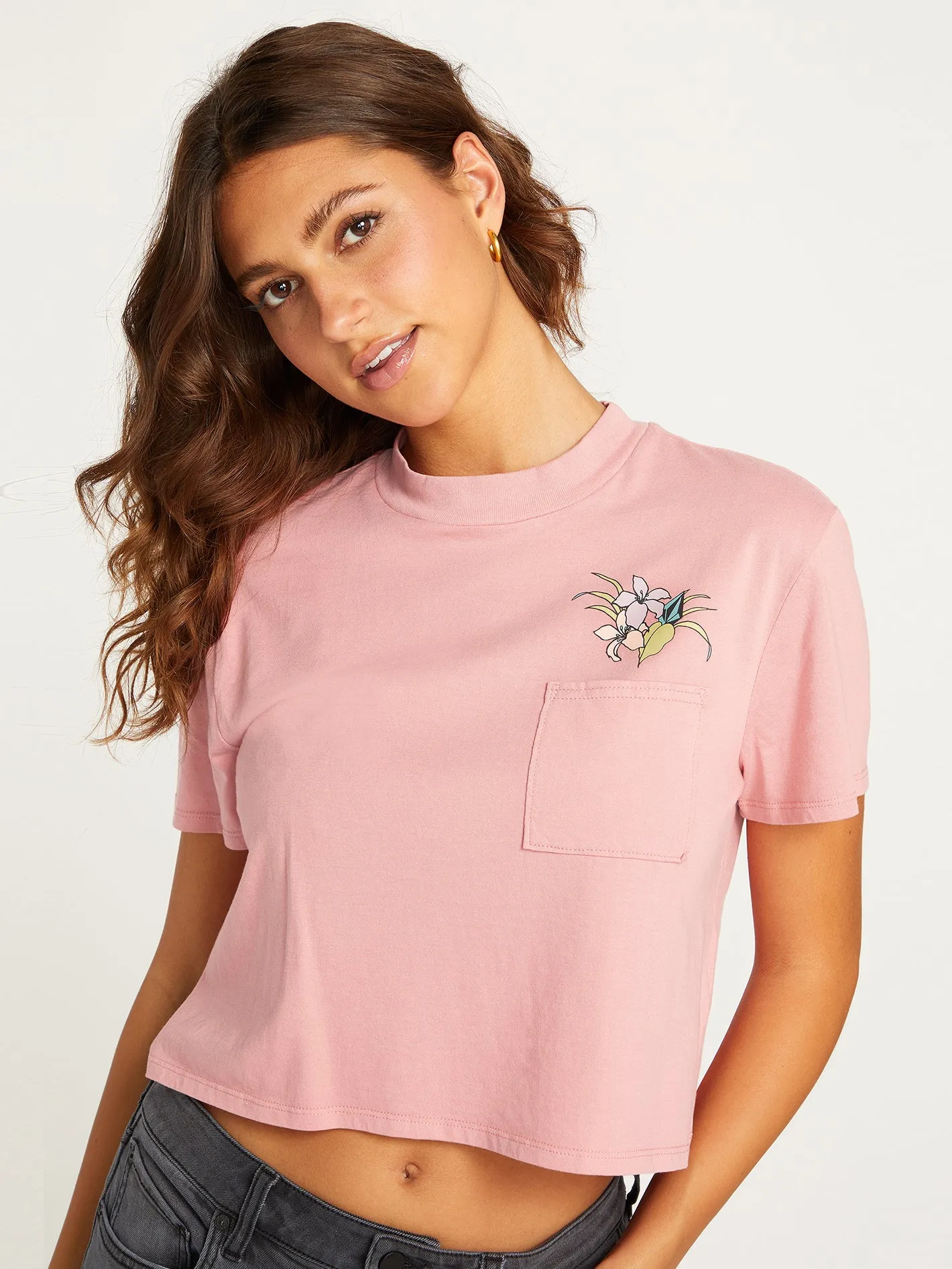 Pocket Dial Tee - Desert Pink sold by Volcom product image thumbnail 5