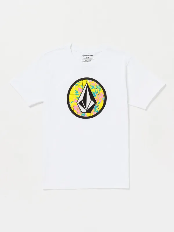 Circle Stone Short Sleeve Tee - White Combo sold by Volcom