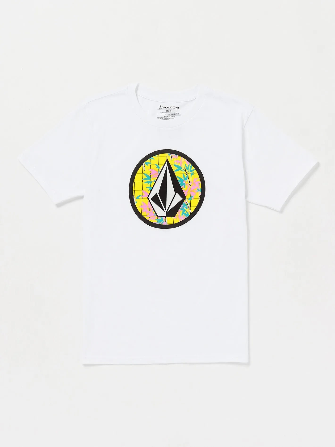 Circle Stone Short Sleeve Tee - White Combo sold by Volcom