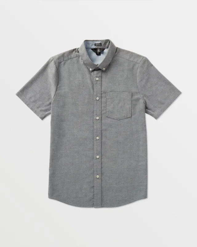 Everett Oxford Short Sleeve Shirt - Black sold by Volcom
