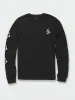 Little Boys Iconic Stone Long Sleeve Tee - Black sold by Volcom