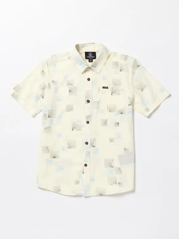 Big Boys Scaler Stone Short Sleeve Shirt - Dirty White sold by Volcom