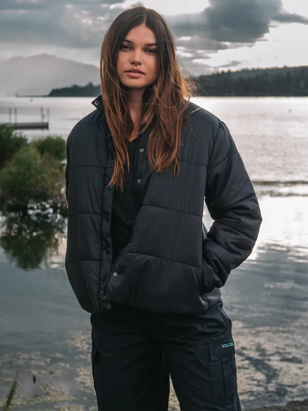 Not Enuff Puff Jacket - Black made by Volcom