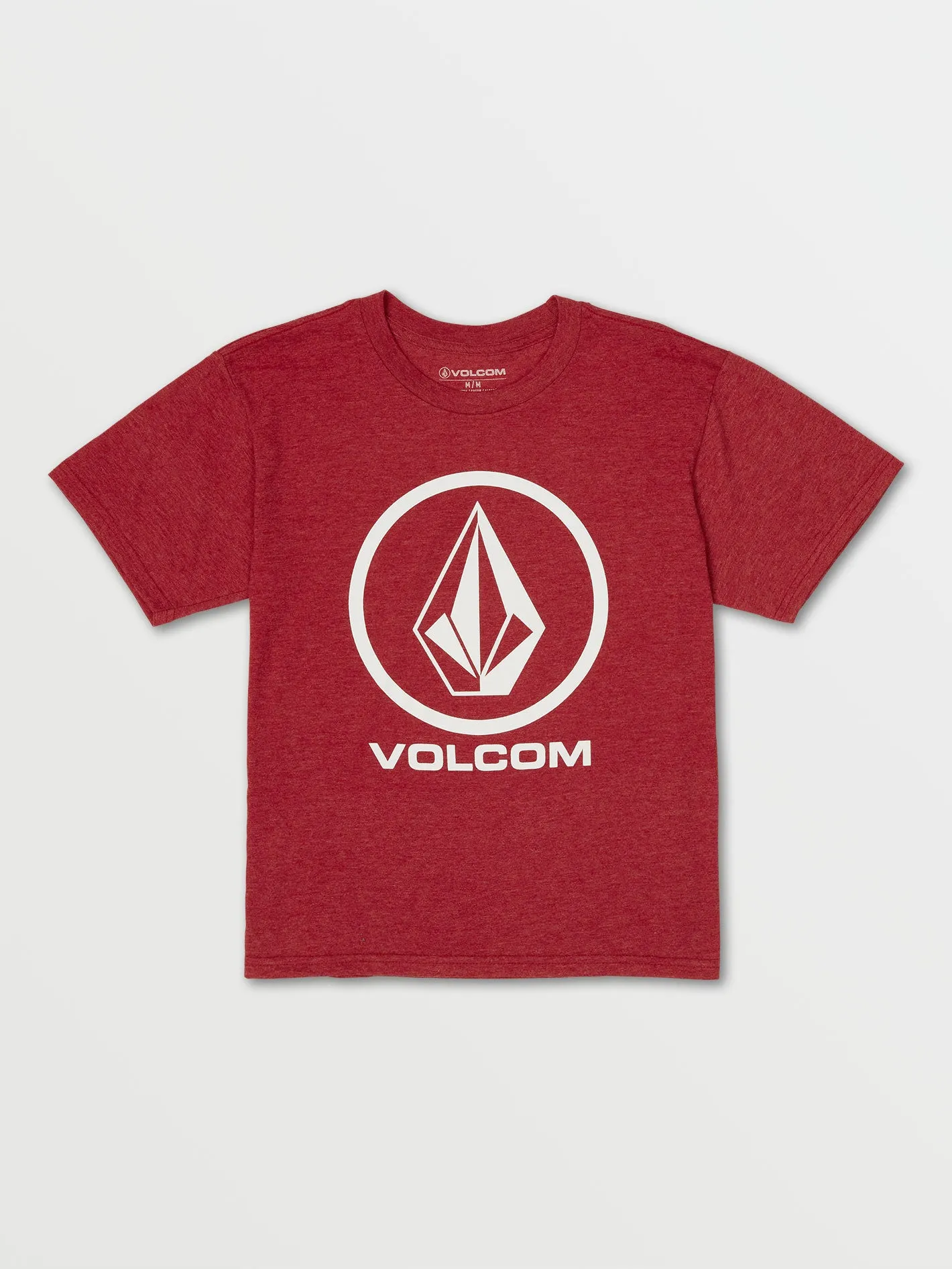 Big Boys Circle Corp Short Sleeve Tee - Crimson Heather sold by Volcom