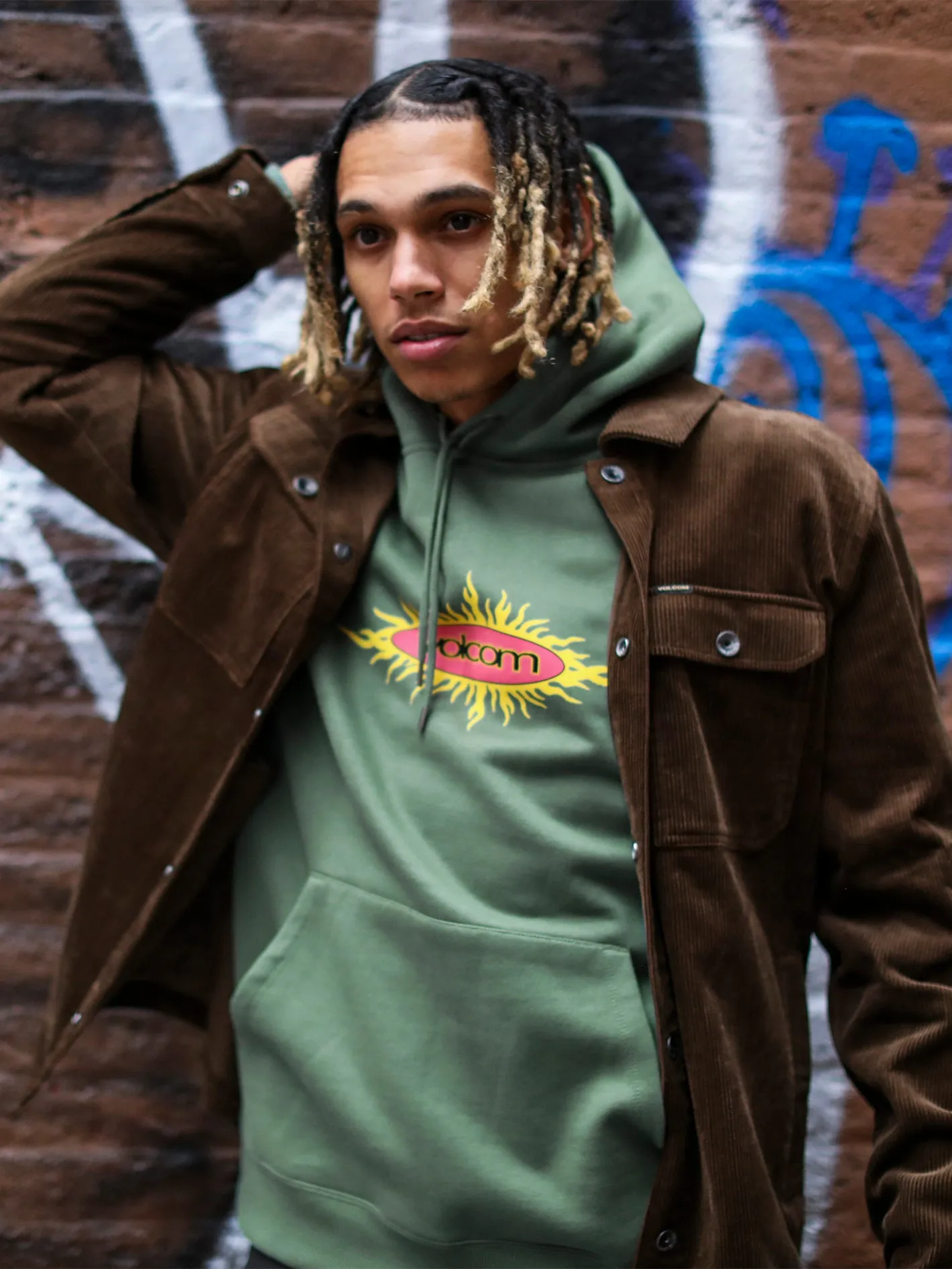 Nu Sun Pullover Sweatshirt - Fir Green sold by Volcom