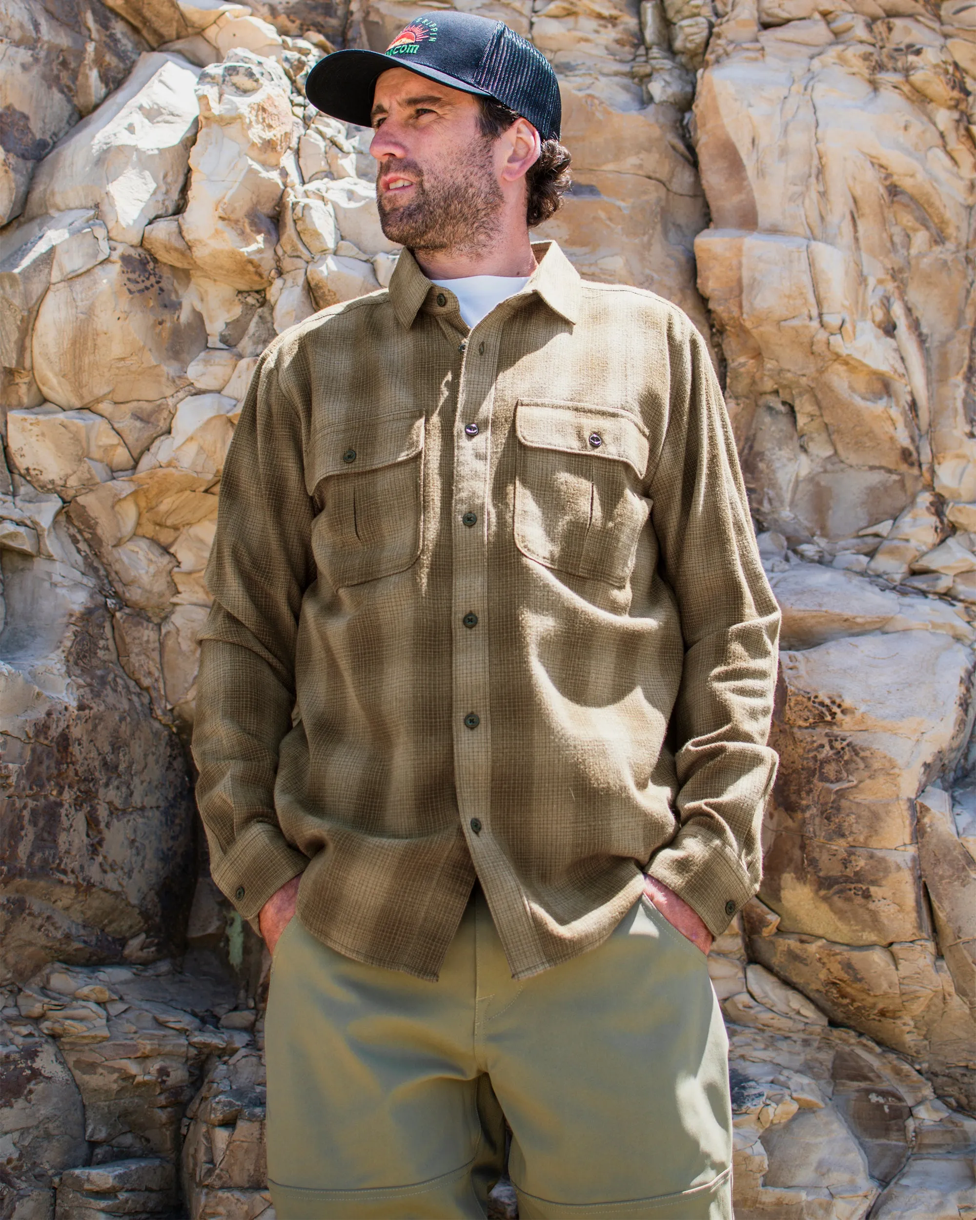 Shadowstone Flannel Long Sleeve Shirt - Dark Earth sold by Volcom product image thumbnail 2